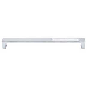 Top Knobs [TK268PC] Die Cast Zinc Cabinet Pull Handle - Modern Metro Slot Series - Oversized - Polished Chrome Finish - 9" C/C - 9 3/8" L