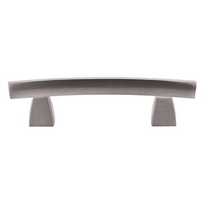 Top Knobs [TK3BSN] Die Cast Zinc Cabinet Pull Handle - Arched Series - Standard Size - Brushed Satin Nickel Finish - 3" C/C - 4 1/2" L