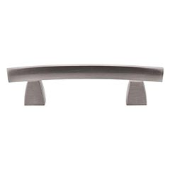 Top Knobs [TK3BSN] Die Cast Zinc Cabinet Pull Handle - Arched Series - Standard Size - Brushed Satin Nickel Finish - 3" C/C - 4 1/2" L