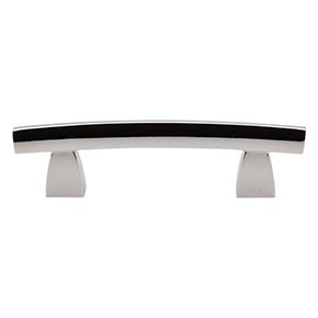 Top Knobs [TK3PN] Die Cast Zinc Cabinet Pull Handle - Arched Series - Standard Size - Polished Nickel Finish - 3" C/C - 4 1/2" L