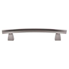 Top Knobs [TK4BSN] Die Cast Zinc Cabinet Pull Handle - Arched Series - Oversized - Brushed Satin Nickel Finish - 5" C/C - 6 13/16" L