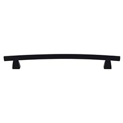 Top Knobs [TK5BLK] Die Cast Zinc Cabinet Pull Handle - Arched Series - Oversized - Flat Black Finish - 8" C/C - 10 1/16" L