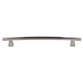 Top Knobs [TK5BSN] Die Cast Zinc Cabinet Pull Handle - Arched Series - Oversized - Brushed Satin Nickel Finish - 8" C/C - 10 1/16" L