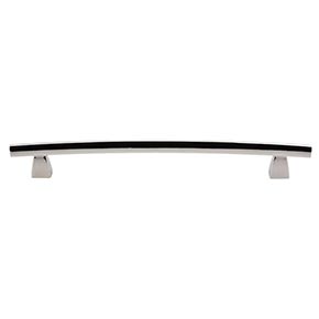 Top Knobs [TK5PN] Die Cast Zinc Cabinet Pull Handle - Arched Series - Oversized - Polished Nickel Finish - 8" C/C - 10 1/16" L