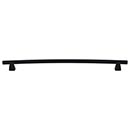 Top Knobs [TK6BLK] Die Cast Zinc Cabinet Pull Handle - Arched Series - Oversized - Flat Black Finish - 12" C/C - 14 1/16" L