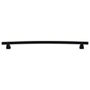 Top Knobs [TK6BLK] Die Cast Zinc Cabinet Pull Handle - Arched Series - Oversized - Flat Black Finish - 12&quot; C/C - 14 1/16&quot; L