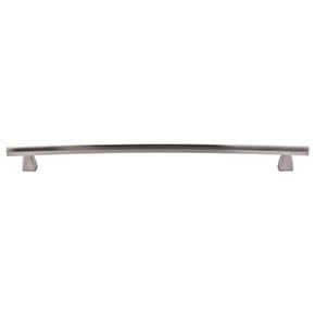 Top Knobs [TK6BSN] Die Cast Zinc Cabinet Pull Handle - Arched Series - Oversized - Brushed Satin Nickel Finish - 12" C/C - 14 1/16" L