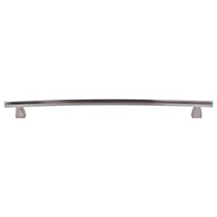 Top Knobs [TK6BSN] Die Cast Zinc Cabinet Pull Handle - Arched Series - Oversized - Brushed Satin Nickel Finish - 12" C/C - 14 1/16" L