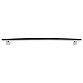 Top Knobs [TK6PC] Die Cast Zinc Cabinet Pull Handle - Arched Series - Oversized - Polished Chrome Finish - 12" C/C - 14 1/16" L