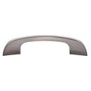 Top Knobs [TK41BSN] Die Cast Zinc Cabinet Pull Handle - Curved Tidal Series - Standard Size - Brushed Satin Nickel Finish - 4" C/C - 5" L