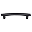 Top Knobs [TK86BLK] Die Cast Zinc Cabinet Pull Handle - Flared Series - Oversized - Flat Black Finish - 5&quot; C/C - 6 1/2&quot; L