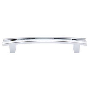 Top Knobs [TK86PC] Die Cast Zinc Cabinet Pull Handle - Flared Series - Oversized - Polished Chrome Finish - 5" C/C - 6 1/2" L