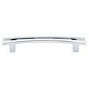Top Knobs [TK86PC] Die Cast Zinc Cabinet Pull Handle - Flared Series - Oversized - Polished Chrome Finish - 5" C/C - 6 1/2" L