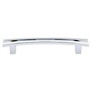 Top Knobs [TK86PC] Die Cast Zinc Cabinet Pull Handle - Flared Series - Oversized - Polished Chrome Finish - 5" C/C - 6 1/2" L