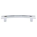 Top Knobs [TK86PC] Die Cast Zinc Cabinet Pull Handle - Flared Series - Oversized - Polished Chrome Finish - 5&quot; C/C - 6 1/2&quot; L