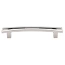 Top Knobs [TK86PN] Die Cast Zinc Cabinet Pull Handle - Flared Series - Oversized - Polished Nickel Finish - 5" C/C - 6 1/2" L