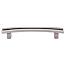 Top Knobs [TK86PTA] Die Cast Zinc Cabinet Pull Handle - Flared Series - Oversized - Pewter Antique Finish - 5&quot; C/C - 6 1/2&quot; L