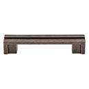 Top Knobs [TK55GBZ] Die Cast Zinc Cabinet Pull Handle - Flat Rail Series - Standard Size - German Bronze Finish - 3 1/2" C/C - 4 1/2" L