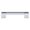 Top Knobs [TK55PC] Die Cast Zinc Cabinet Pull Handle - Flat Rail Series - Standard Size - Polished Chrome - 3 1/2&quot; C/C - 4 1/2&quot; L