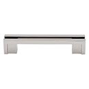 Top Knobs [TK55PN] Die Cast Zinc Cabinet Pull Handle - Flat Rail Series - Standard Size - Polished Nickel - 3 1/2" C/C - 4 1/2" L