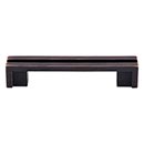 Top Knobs [TK55TB] Die Cast Zinc Cabinet Pull Handle - Flat Rail Series - Standard Size - Tuscan Bronze - 3 1/2" C/C - 4 1/2" L