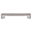 Top Knobs [TK56BSN] Die Cast Zinc Cabinet Pull Handle - Flat Rail Series - Oversized - Brushed Satin Nickel Finish - 5&quot; C/C - 6&quot; L