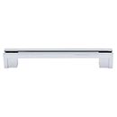 Top Knobs [TK56PC] Die Cast Zinc Cabinet Pull Handle - Flat Rail Series - Oversized - Polished Chrome Finish - 5&quot; C/C - 6&quot; L