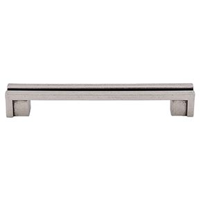 Top Knobs [TK56PTA] Die Cast Zinc Cabinet Pull Handle - Flat Rail Series - Oversized - Pewter Antique Finish - 5" C/C - 6" L