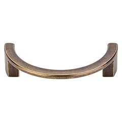 Top Knobs [TK53GBZ] Die Cast Zinc Cabinet Pull Handle - Half Circle Series - Standard Size - German Bronze Finish - 3 1/2" C/C - 4 1/8" L