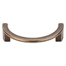 Top Knobs [TK53GBZ] Die Cast Zinc Cabinet Pull Handle - Half Circle Series - Standard Size - German Bronze Finish - 3 1/2" C/C - 4 1/8" L