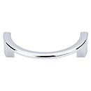 Top Knobs [TK53PC] Die Cast Zinc Cabinet Pull Handle - Half Circle Series - Standard Size - Polished Chrome Finish - 3 1/2&quot; C/C - 4 1/8&quot; L