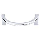 Top Knobs [TK53PC] Die Cast Zinc Cabinet Pull Handle - Half Circle Series - Standard Size - Polished Chrome Finish - 3 1/2" C/C - 4 1/8" L