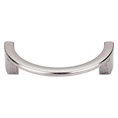 Top Knobs [TK53PTA] Die Cast Zinc Cabinet Pull Handle - Half Circle Series - Standard Size - Pewter Antique Finish - 3 1/2&quot; C/C - 4 1/8&quot; L