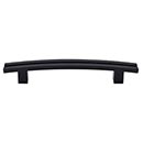 Top Knobs [TK81BLK] Die Cast Zinc Cabinet Pull Handle - Inset Rail Series - Oversized - Flat Black Finish - 5&quot; C/C - 7&quot; L