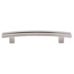 Top Knobs [TK81BSN] Die Cast Zinc Cabinet Pull Handle - Inset Rail Series - Oversized - Brushed Satin Nickel Finish - 5&quot; C/C - 7&quot; L