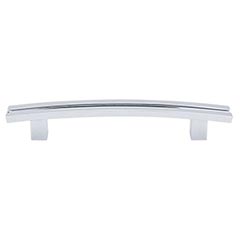 Top Knobs [TK81PC] Die Cast Zinc Cabinet Pull Handle - Inset Rail Series - Oversized - Polished Chrome Finish - 5&quot; C/C - 7&quot; L