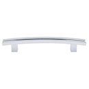 Top Knobs [TK81PC] Die Cast Zinc Cabinet Pull Handle - Inset Rail Series - Oversized - Polished Chrome Finish - 5" C/C - 7" L