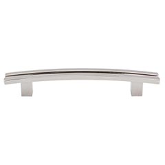 Top Knobs [TK81PN] Die Cast Zinc Cabinet Pull Handle - Inset Rail Series - Oversized - Polished Nickel Finish - 5&quot; C/C - 7&quot; L