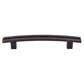 Top Knobs [TK81TB] Die Cast Zinc Cabinet Pull Handle - Inset Rail Series - Overized - Tuscan Bronze Finish - 5" C/C - 7" L