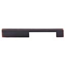 Top Knobs [TK24TB] Die Cast Zinc Cabinet Pull Handle - Linear Series - Oversized - Tuscan Bronze Finish - 7" C/C - 8" L