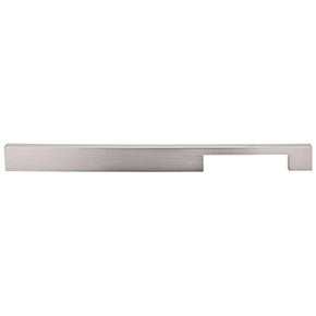 Top Knobs [TK25BSN] Die Cast Zinc Cabinet Pull Handle - Linear Series - Oversized - Brushed Satin Nickel Finish - 12" C/C - 13" L
