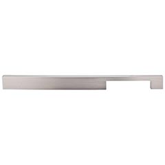 Top Knobs [TK25BSN] Die Cast Zinc Cabinet Pull Handle - Linear Series - Oversized - Brushed Satin Nickel Finish - 12" C/C - 13" L