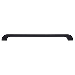 Top Knobs [TK46BLK] Die Cast Zinc Cabinet Pull Handle - Neo Series - Oversized - Flat Black Finish - 12&quot; C/C - 13&quot; L