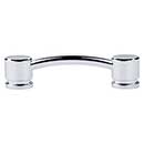 Top Knobs [TK63PC] Die Cast Zinc Cabinet Pull Handle - Oval Series - Standard Size - Polished Chrome Finish - 3 3/4" C/C - 4 3/4" L