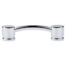 Top Knobs [TK63PC] Die Cast Zinc Cabinet Pull Handle - Oval Series - Standard Size - Polished Chrome Finish - 3 3/4&quot; C/C - 4 3/4&quot; L