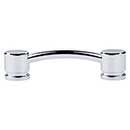 Top Knobs [TK63PC] Die Cast Zinc Cabinet Pull Handle - Oval Series - Standard Size - Polished Chrome Finish - 3 3/4&quot; C/C - 4 3/4&quot; L