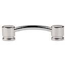 Top Knobs [TK63PN] Die Cast Zinc Cabinet Pull Handle - Oval Series - Standard Size - Polished Nickel Finish - 3 3/4" C/C - 4 3/4" L