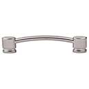 Top Knobs [TK64BSN] Die Cast Zinc Cabinet Pull Handle - Oval Series - Oversized - Brushed Satin Nickel Finish - 5" C/C - 6" L