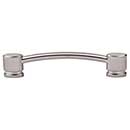Top Knobs [TK64BSN] Die Cast Zinc Cabinet Pull Handle - Oval Series - Oversized - Brushed Satin Nickel Finish - 5&quot; C/C - 6&quot; L