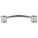 Top Knobs [TK64PN] Die Cast Zinc Cabinet Pull Handle - Oval Series - Oversized - Polished Nickel Finish - 5" C/C - 6" L